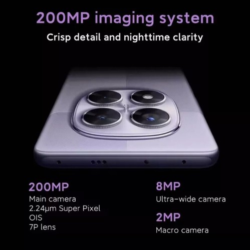 Xiaomi Redmi Note 14 Pro 5G Smartphone 12GB+512GB 6.67 Zoll AMOLED HyperOS 200MP - Afbeelding 2 van 14