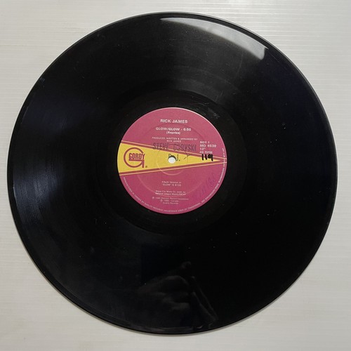 Rick James Glow Vinyl Record 12” 45 RPM Maxi Single MD 4539 Gordy Records 1985 - Picture 15 of 24