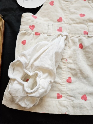 Pelele Dotty. 12-18 meses. Vestido de cordón blanco crema. Estampado de corazón. Nuevo 46,00€ - Imagen 6 de 6
