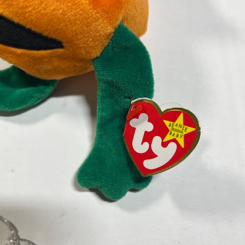Lote de Halloween Ty Beanie Babies Scarem Murciélago y Calabaza Calabaza Decoración De Colección - Imagen 19 de 21