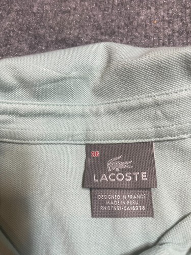 Lacoste Polo shirt Womens Size XS Gray Button Up Collared - Picture 4 of 4