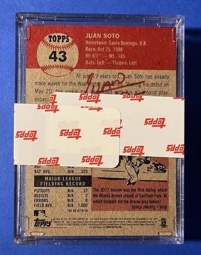(20) 2018 Topps Living #43 JUAN SOTO RC Gradable Rookie Sealed Box Nationals - Picture 1 of 2