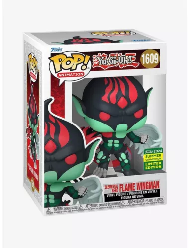 2024 SDCC Funko Pop Yu-Gi-Oh Elemental Hero Flame Wingman Official Sticker 1609
