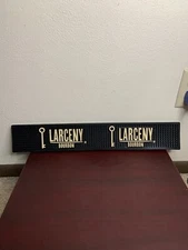 LARCENY BOURBON Rubber Bar Rail Mat Bar Beer Whiskey Liquor Cocktail Mats