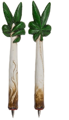 Spliff Pen Joint Shaped Weed Joke Cannabis Stationery Leaf Hemp Novelty Gift - Picture 4 of 4