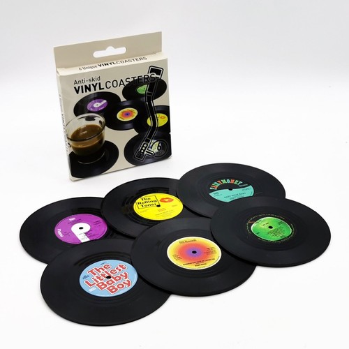 6 posavasadas creativas para discos de vinilo con soporte para vidrio bebida vajilla decoración del hogar - Imagen 2 de 7