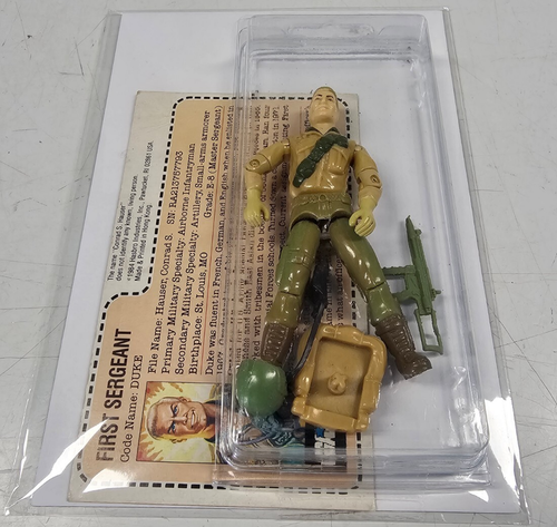 Vintage 1983 G.I. Joe First Sergeant Dukes Action Figure With Accessories