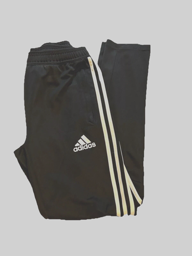 Adidas - Youth Boys Athletic Pants Large (13-14 Years) Climacool Black Zip Ankle - Picture 2 of 14