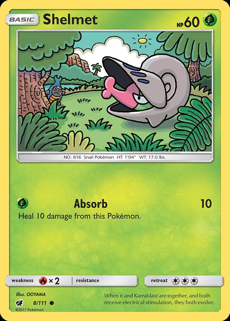 Pokemon Shelmet (8/124) Crimson Invasion LP