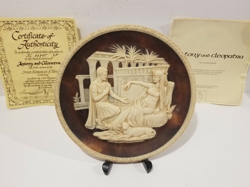 Collector Plate - Great Romances Of History by Carl Romanelli - #845 Anthony And - Picture 1 of 3