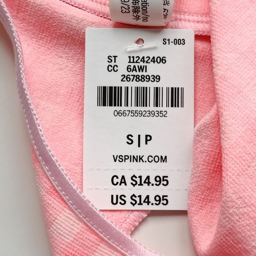 PINK Victoria's Secret Seamless High-Leg Gingham Thong Panty SZ S/M/L/XL - Picture 5 of 9