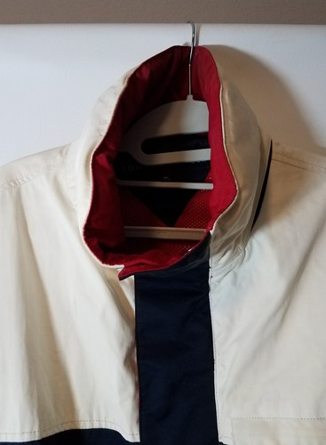 Tommy Hilfiger 03' TH 85 Sailing Jacket Multi Red White Blue Sz M Hipster Nylon - Picture 5 of 10