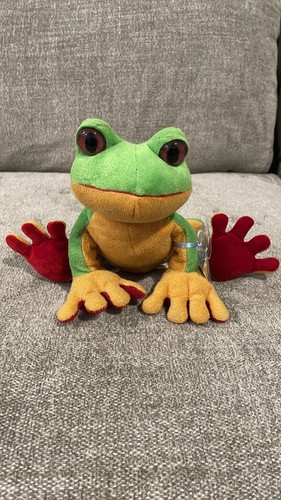 Ganz Webkinz Tree Frog Plush Stuffed Animal Used Code Standard Size - Picture 1 of 5