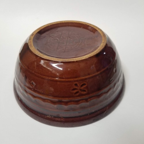 Marcrest Stoneware Casserole Dish Lid Daisy Dot Vintage Brown Bean Pot Crock - Picture 12 of 12