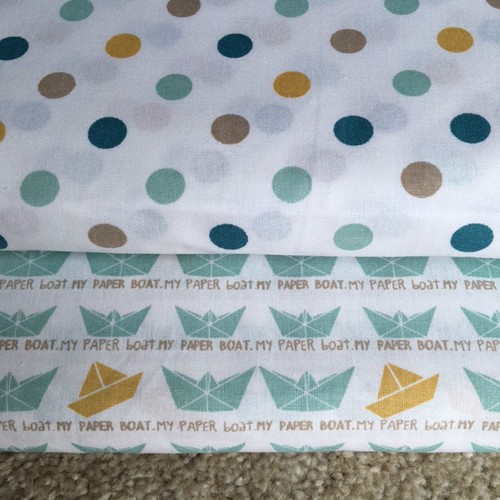 338. Spots Love Boat 100% Baumwollstoff. Preis pro 1/2 Meter - Bild 2 von 3
