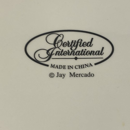 Jay Mercado Certified International Artichoke Square 8 in. Salad Plate - Picture 13 of 16