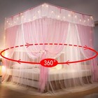 Floor Mosquito Net Square Tent Princess Mosquito Net Bed Lace Girl Bedding Decor