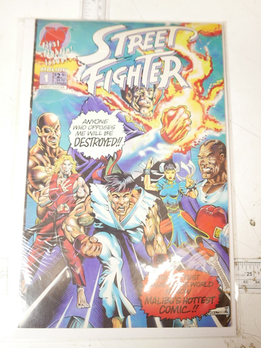Street fighter #1 First Fighting Issue Malibu Comics 1993 Bagged and boarded