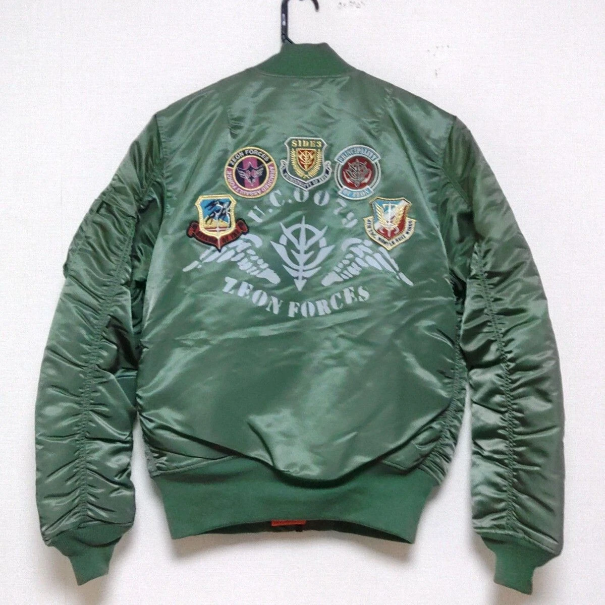 STRICT-G×ALPHA INDUSTRIES Mobile Suit Gundam ZEON L Size Green New