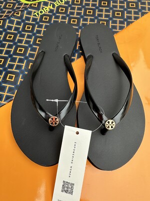 TORY BURCH Chelsea Flip Flop サイズ7 ブラック Tory Burch Chelsea Summer Casual Flip Flop Thong | eBay