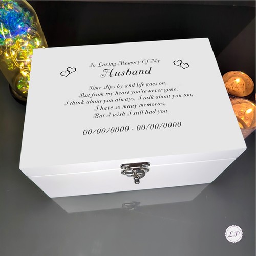 Urna de ataúd humano para cremación cenizas conmemorativas funeral caja grabada personalizada - Imagen 3 de 7
