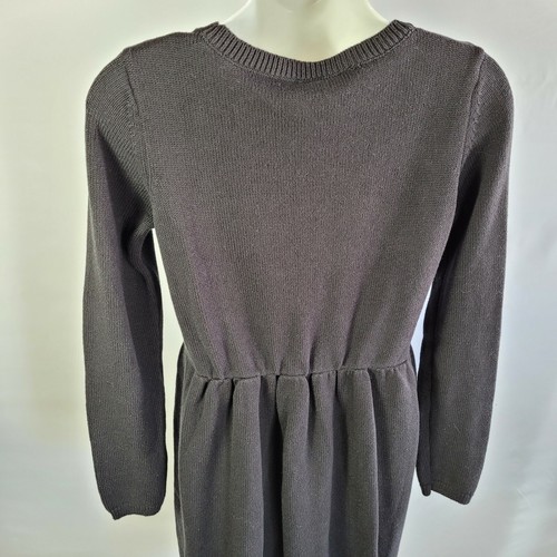 NWT Gymboree Girls Black Sweater Dress Knit With Sequins 100%Cotton Size XL (14) - Picture 5 of 7