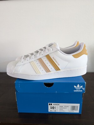 スニーカー Golden  Beige Superstar Leather Sneakers Amazon.com | adidas Originals Superstar Golden Beige/Black