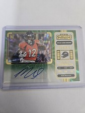 Montrell Washington 2022 Panini Contenders Ticket Green Auto RC