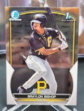 2023 Bowman Chrome Prospect #BCP-90 Braylon Bishop - Pittsburgh Pirates