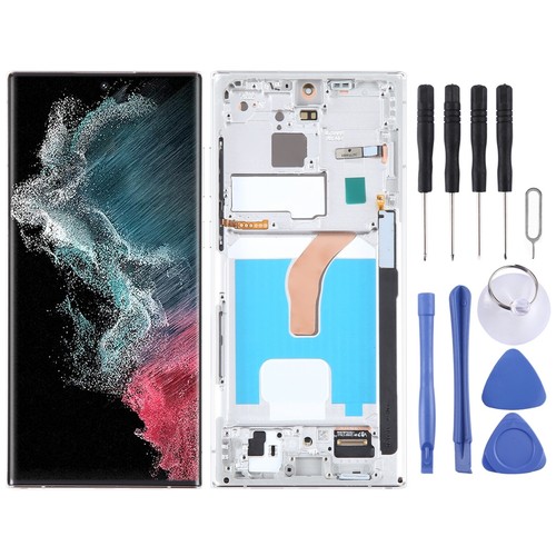 For Samsung Galaxy S22 Ultra 5G SM-S908B OLED LCD Screen Digitizer with Frame - Picture 1 of 6