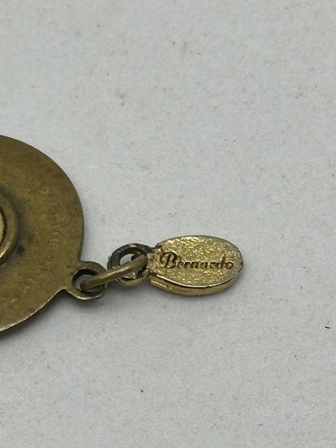 Vintage Saint Joseph and Saint Anthony Padua Gold-Tone Medal Pendant - Picture 7 of 8