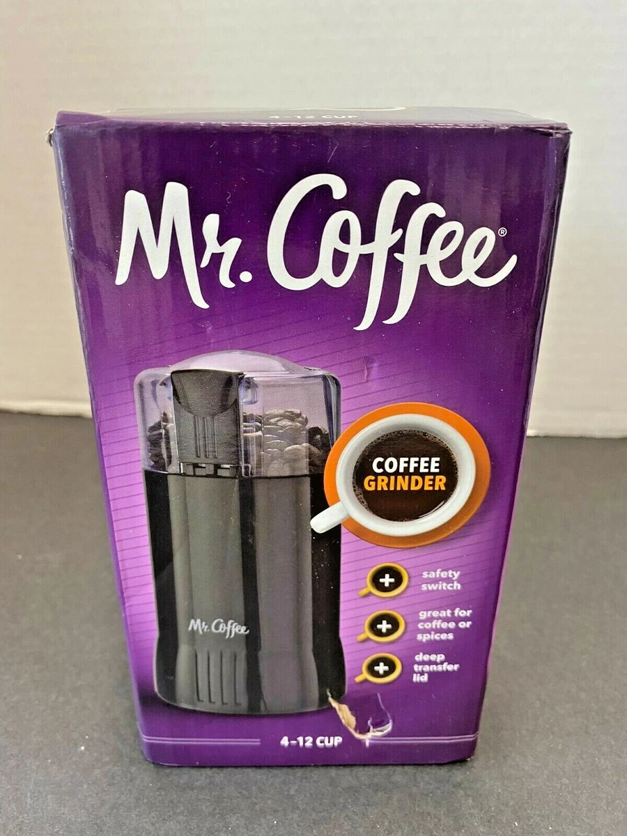 Mr. Coffee Electric Coffee grinder|coffee Bean Grinder| Spice Grinder, Black