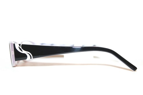 NEW SALLY HANSEN SH2 WHON BLACK WHITE EYEGLASSES WOMENS RX FRAMES 52-16-135 MM - Picture 4 of 7