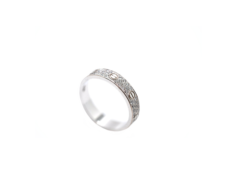 Cartier Love Ring 750/-Weissgold mit Diamanten RW: 58 - Bild 2 von 3