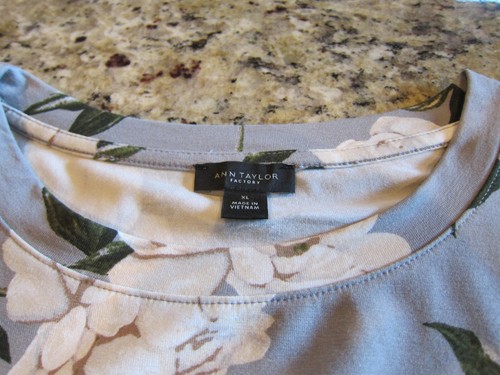 Ann Taylor Pullover Kurzarm Bluse Gr. XL Mehrfarbig - Bild 1 von 3