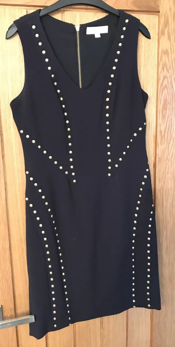Michael Kors Navy with Gold Studs Size 6 dress in great condition