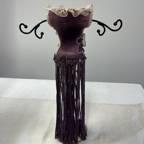 Jewelry Organizer, Cocktail Dress w/Embroidery Mannequin - Picture 7 of 9