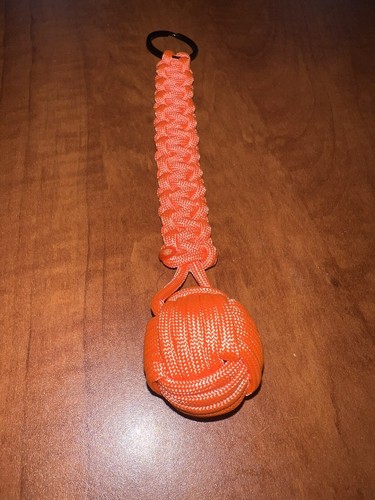 Handmade, Monkey Fist Paracord Keychain 1’ Ball - Picture 3 of 3