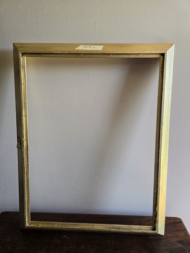 Menge 2 Vintage handgemalte gold verzierte frühe amerikanische Bilderrahmen Kunstgalerie - Bild 12 von 12