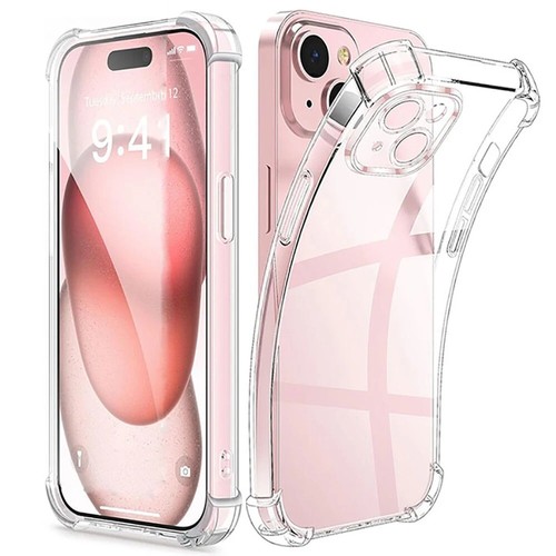 Coque iPhone 17 16 15 14 13 12 11 Transparente Souple Silicone  Antichoc - Zdjęcie 1 z 11
