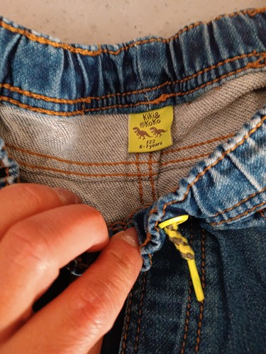 Jeans kurz Kinder Größe 122 blau von Kiki &Koko - Bild 2 von 3