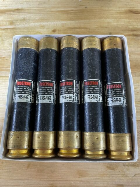BOX OF 10 NEW BUSSMANN FRS-R-60 FUSETRON 60 AMP FUSES FRSR60 FRS-R60 BOX OF 10 NEW BUSSMANN FRS-R-60 FUSETRON 60 AMP FUSES FRSR60 FRS-R60