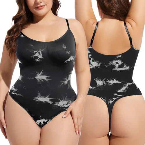Women Shapewear Bodysuit Tummy Control Body Shaper Sculpting Snatched Waist Cami - Picture 46 of 48