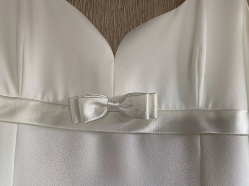 Ronald Joyce Classy Ivory Wedding Dress. Inc New Satin Wrap & Faux Sleeve. UK 14 - Picture 6 of 24