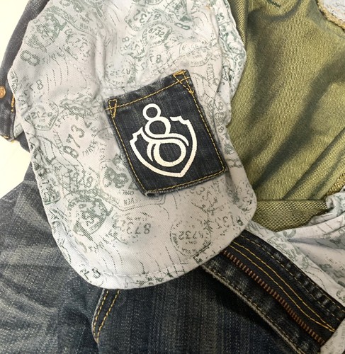 Jeans holgados vintage Eight 732 azules patinador hip hop 38x34 desgastados 2 PKT ocultos - Imagen 8 de 12