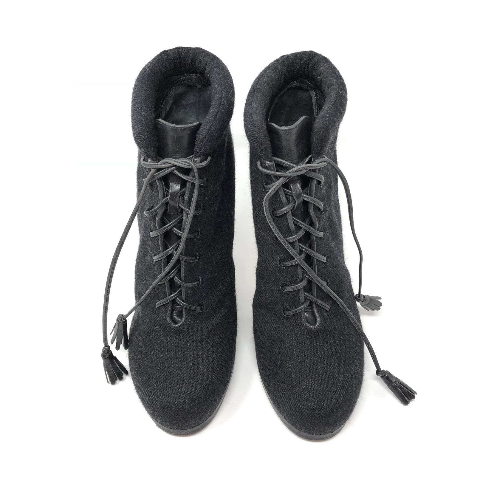 THEORY Fabric Fabric Fabric Leather Lace Up Platform Stiletto Ankle Booties Heel Boot 36 7420a6 THEORY Fabric Fabric Fabric Leather Lace Up Platform Stiletto Ankle Booties Heel Boot 36 7420a6