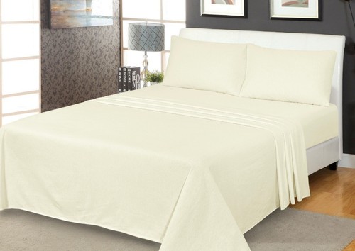 Extra Deep Flannelette Fitted Sheets, Warm Soft 100% Brushed Cotton Bed Sheets - Picture 5 of 51