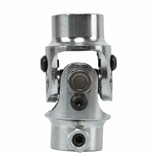 CHROME Steering Shaft U Joint 9/16"26 Spline Mustang II Manual x 3/4