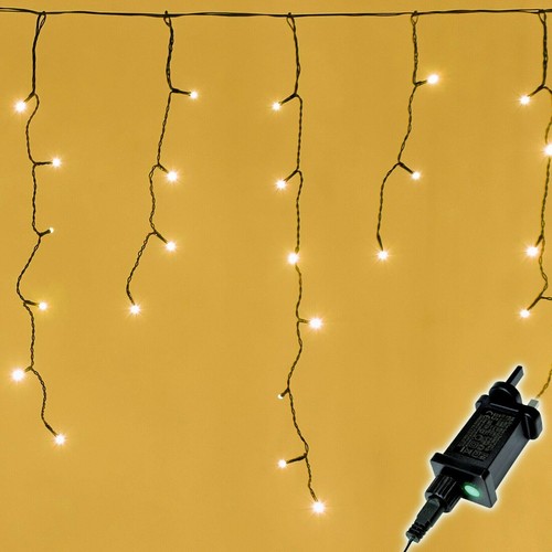 Christmas Lights 240 LED Icicle Waterfall Connectable Outdoor Xmas Home Decor - Picture 9 of 12