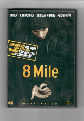 8 Mile (DVD, 2003, plein format grand écran non censuré bonus) DVD017